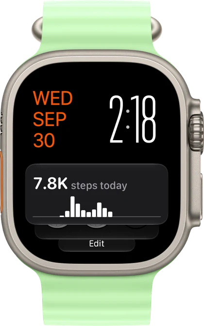 The Smart Stack with StepWatcher by hour